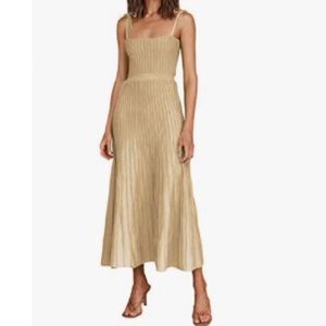 Elegant Gold Maxi Dress